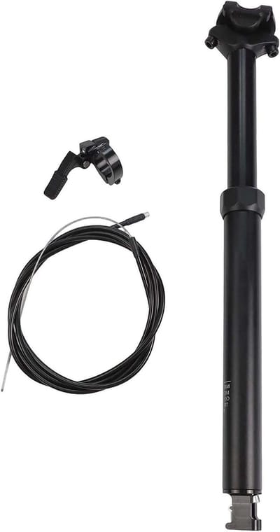 Telescopische Zadelpen - Verstelbare Fietszadel - Off-road Fietsen - Interne Kabel Routing - 30.9mm Diameter - Zwart