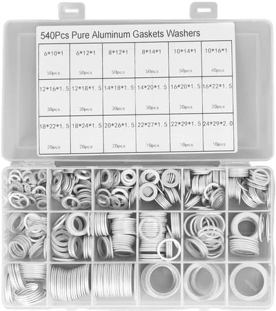 Dailygoods- Afdichtingspakkingen 540 Stuks - O-ringen Set - Aluminiumlegering - Roestbestendig - Temperatuurbereik - Toepassing Auto's/Industriële Apparatuur