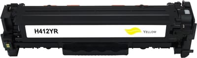 HP CE412A - Toner Geel - 2600 pagina's - Huismerk Compatible - Geschikt voor HP LaserJet Pro 300 color M351A HP LaserJet Pro 300 color MFP M375nw HP LaserJet Pro 400 Color M451 series HP LaserJet Pro 400 Color MFP M475 series - HP toner