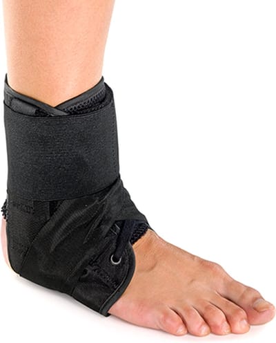 BraceID Lichtgewicht Enkelbrace | Enkelbandage | Zwart - Maat L