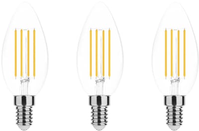 Modee E14 LED Lamp 7W - 806lm - 4000K - Neutraal Wit - LED Filament Kaarslamp B35 - Vervangt 60W Halogeen Gloeilamp - 3 stuks