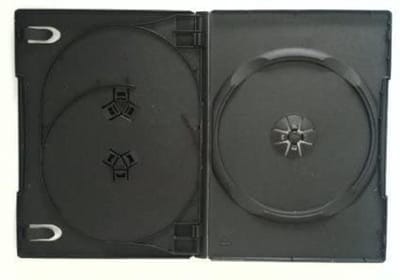 Dailygoods - Dailygoody - DVD Case - Ruimtebesparend - Duurzaam - 3 Disc - 5 Pack - Opbergoplossing - Compact - Zwart