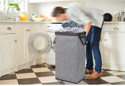 Unyqoos® Extra Ruime Opvouwbare Wasmand met Afneembare Binnenzak en Deksel voor Elke Kamer