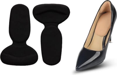 **1 paar comfortabele hielbeschermers van Heble - inlegzolen voor hoge hakken of schoenen - zwart - one size-comfortabel**