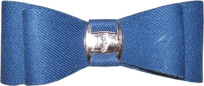 Duckklem strik met gesp blauw
