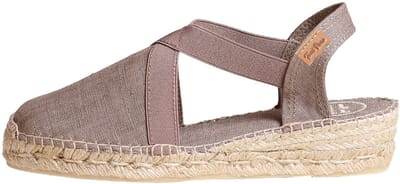 Vegan platte espadrilles voor dames met elastiek | VERONA
