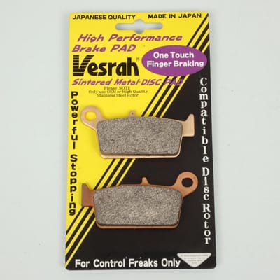 Plaquette de frein Vesrah pour Moto Gas gas 400 SM FSE 2001 à 2004 AR Neuf