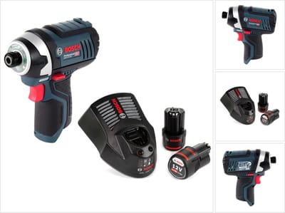 Bosch GDR 12V-105 accu-slagmoersleutel 12V 105Nm + 2x oplaadbare accu 2.0Ah + lader