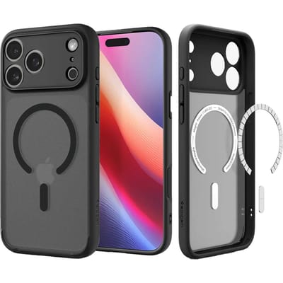 Spigen Ultra Hybrid MagFit - Hoesje Geschikt voor Apple iPhone 17 Pro Max - Compatibel met MagSafe - Back Cover Frost Zwart
