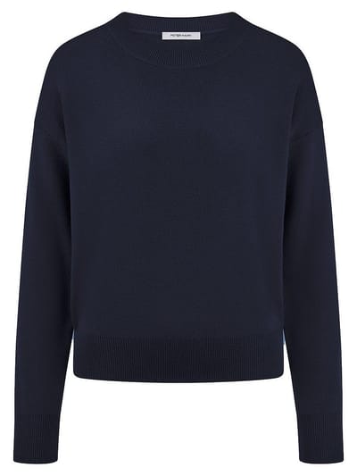 Trui ronde hals Van Peter Hahn blauw