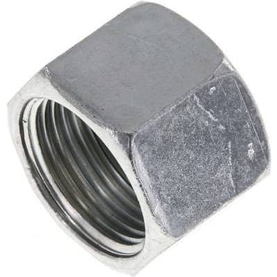 UN 1-3/16''-12 Verzinkt Stalen Afsluitkap ORFS 400 Bar - FL1-F-EZ-103U