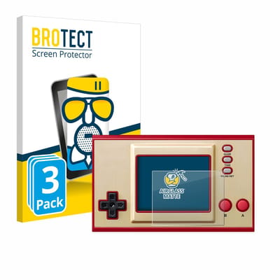 BROTECT - Screenprotector voor Nintendo Game & Watch The Legend of Zelda - Folie Beschermfolie Beschermglas matte 3 Stuks