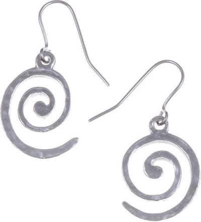 Spiral oorbellen , keltische oorbelen