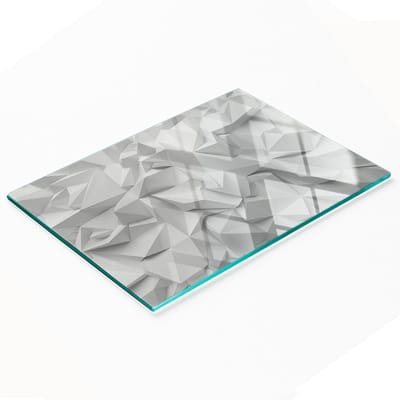 Multifunctionele decoratieve snijplank voor de keuken, gemaakt van gehard glas, 3D, 80x52 cm