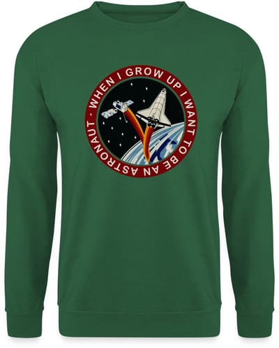 NASA When I grow Up I Want to Be An Astronaut Sweater Heren