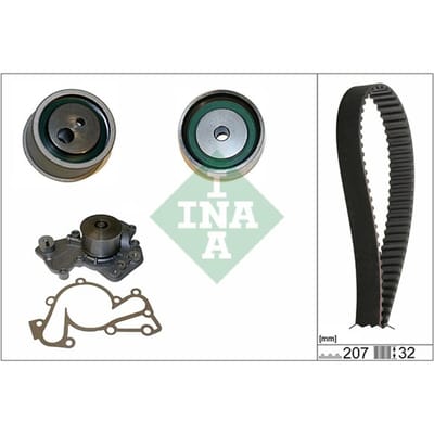 Schaeffler Ina Waterpomp + distributieriem set INA 530 0430 30