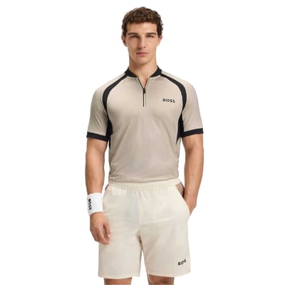 Boss PL_TOC Matchball slim-fit poloshirt met korte mouwen voor heren (Wit)