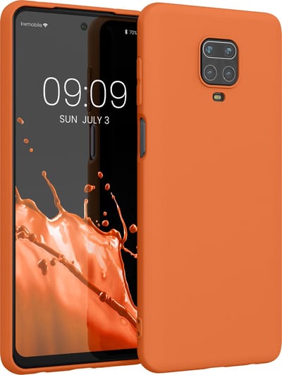 kwmobile telefoonhoesje geschikt voor Xiaomi Redmi Note 9S / 9 Pro / 9 Pro Max - Hoesje voor smartphone - Back cover in warme abrikoos