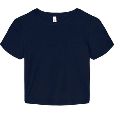Bella+Canvas Women´s Micro Rib Baby Tee BL1010 - Solid Navy Blend - XS