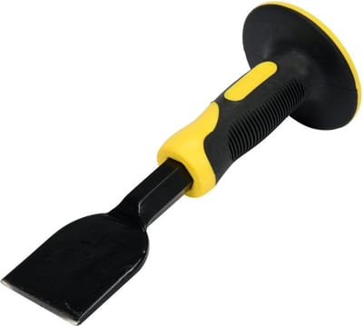 Vorel - Metsersbeitel met Handbeschermer - 215mm - Staal - Zwart Gelakt
