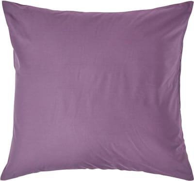 Homescapes Kussensloop 80x80 cm – Paars – 100% Egyptisch Perkal Katoen – 200 TC