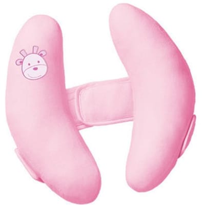 Siège de voiture de sécurité pour bébé, oreiller de poussette, soutien de la tête et du cou, oreillers de couchage pour enfants en bas âge, coussin réglable, accessoires rose