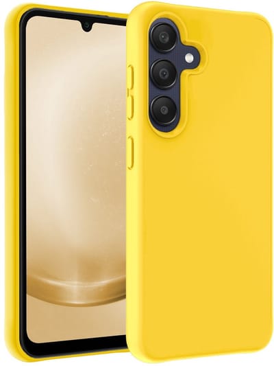 Hoesje - Geschikt voor Samsung Galaxy A26 - Sterk & Shockproof - Hoes Cover - Siliconen Case - Telefoonhoesjes - Geel