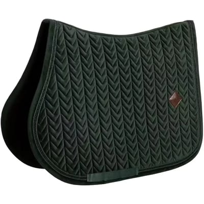 Kentucky Horsewear - Zadeldoek velvet mini Pearls jumping dennengroen pony