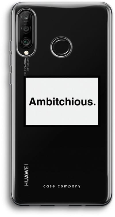 Case Company® - Hoesje geschikt voor Huawei P30 Lite hoesje - Ambitchious - Soft Cover Telefoonhoesje - Bescherming aan alle Kanten en Schermrand