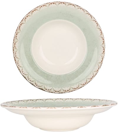 By Bone Pastabord - Rome - Porselein - 27 cm (500cc) - set van 2