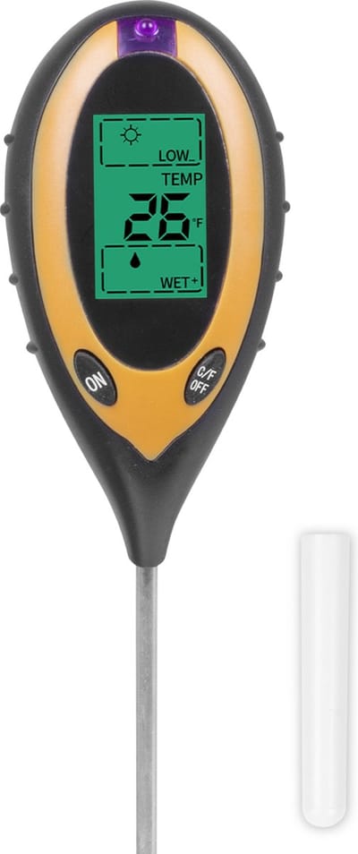 Nuvance Vochtmeter Planten - Watermeter - Vochtmeters voor Binnen en Buiten - Lichtmeter, pH, Vochtigheidsmeter en Temperatuurmeter