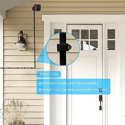3M Micro USB Oplaadkabel met 90 Graden Hoek en Wasserdichte Adapter voor Blink XT XT2 Camera's