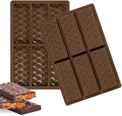 NTHProducts - Silicone Chocolate Mould - Chocoladevorm - Ideaal voor bakplezier - M-3 - Diepe silicone chocolade mal - Perfect voor cake decoratie - 2 ...