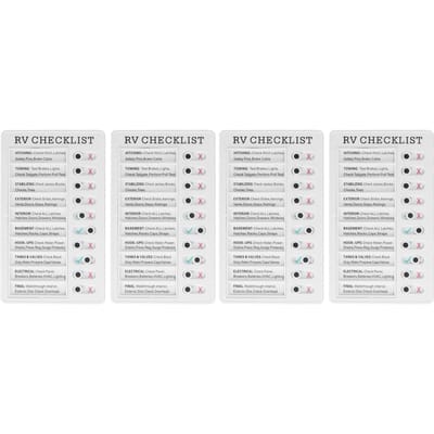 4 pièces Tableau de liste de contrôle Production DIY Recyclable Portable Liste de contrôle des tâches Tableau des tâches amovible pour