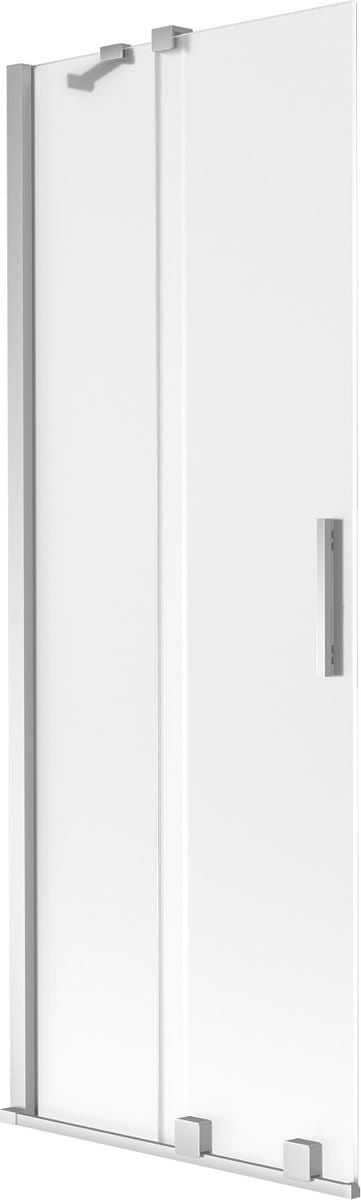 Mexen Velar tweepanelen schuifbare badwand 70 x 150 cm, matglas, chroom - 896-070-000-31-01