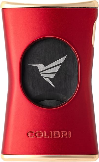 Colibri Slim V-cut Sigarenknipper - Sigaar Knipper tot 56 Ring Dames gauge - Rood & Goud