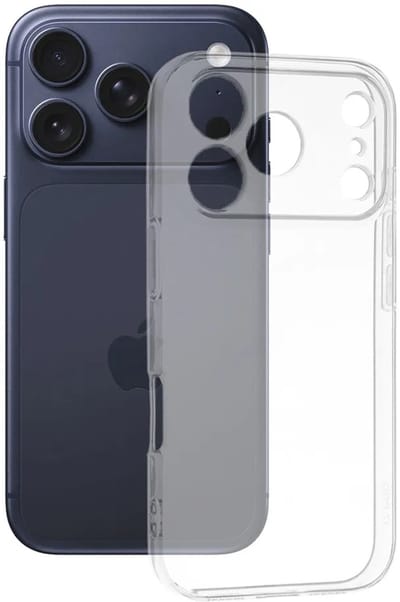 Hoesje geschikt voor Apple iPhone 17 Pro - Techsuit Clear Silicone Back Cover - Transparant