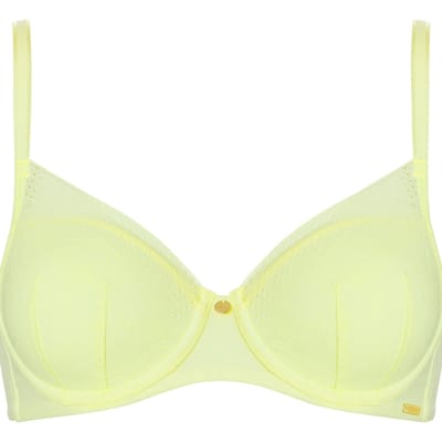 Livera Bra Tshirt Covering Memory Soft Lace Tender Yellow Size: F80 | Bras Outlet | Dames | Geel