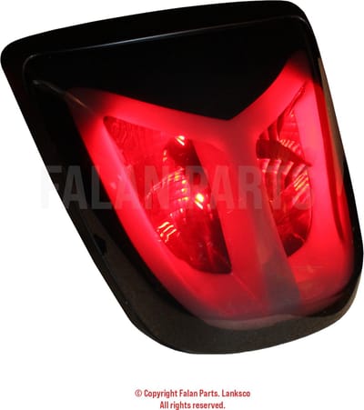 Achterlicht led V-tube mat zwart | Vespa Sprint/ Primavera/ Elettrica