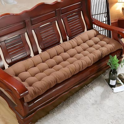 Bankkussen Tuin - Stoelkussen Buiten - Comfortabel Zitten - Extra Dik Ontwerp - 48 x 160 cm - Bruin