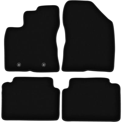 BASIC zwarte veloursmatten voor: Toyota Avensis III T27 stationwagen, sedan, liftback (2009-2013)