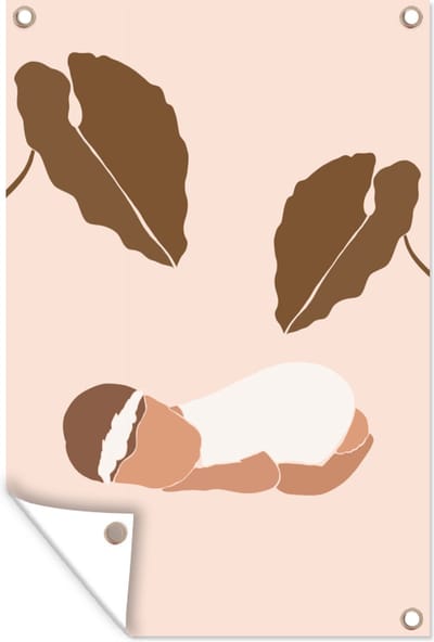Muurdecoratie Baby - Kinderen - Zoon - Dochter - 120x180 cm - Tuinposter - Tuindoek