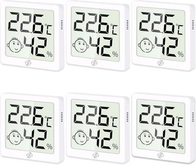 Temperatuurmeter Binnen - Huisthermometer - Weerstation Binnen - Thermometer Binnen Digitaal - Kamer Thermometer - Binnenthermometer - Huisthermometer Binnen - Digitale Thermometer - Binnenshuis