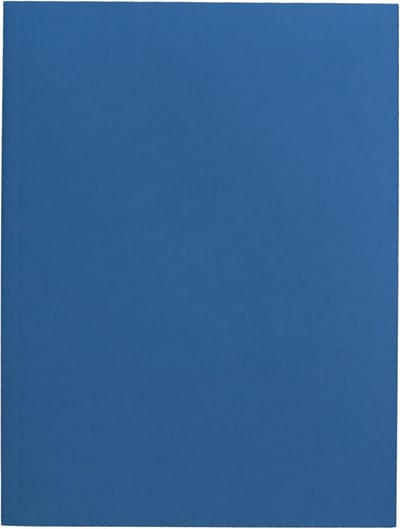 SnelShoppen - Bristol Folder met 3 Flappen van Karton, 200 g/m², 25 x 34.5 cm, Blauw - Perfect voor Presentaties, School, Kantoor, Creatieve Projecten
