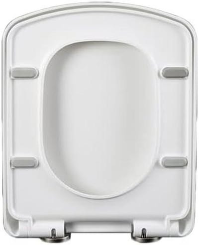 Vierkante toiletbril - WC bril toiletzitting - Badkamer upgrade - Soft close quick release - Standaard maat - Wit