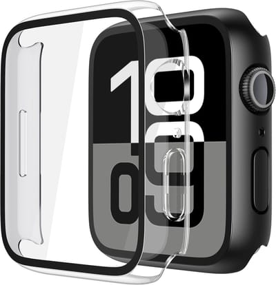 Screen Protector - Hoesje Transparant Geschikt voor Apple Watch Series 10 & Series 11 - 46mm Beschermmend Hoesje Full Cover Hard Case