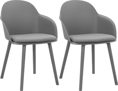 Seiko-Eetkamerstoel - 2 Pack - Antraciet