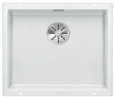 ingebouwde spoelbak 50cm silgranit - blanco - 523436