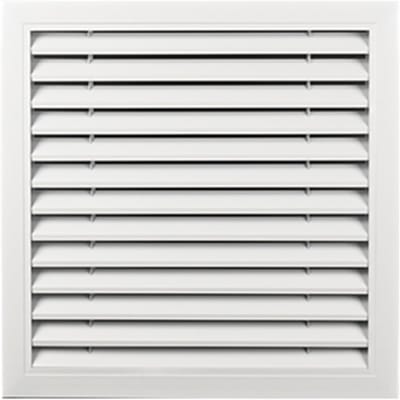 Roosterafdekking met gaasfilter - Ventilatie rooster - Luchtstroom verbeteren - Verstelbare lamellen - Universeel - Wit