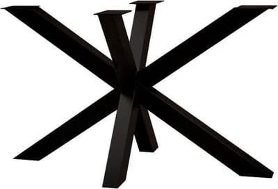 FLE - Stalen matrix zwart spinpoot 160 bij 80 cm en hoogte 72 cm (koker 5 x 5 cm)